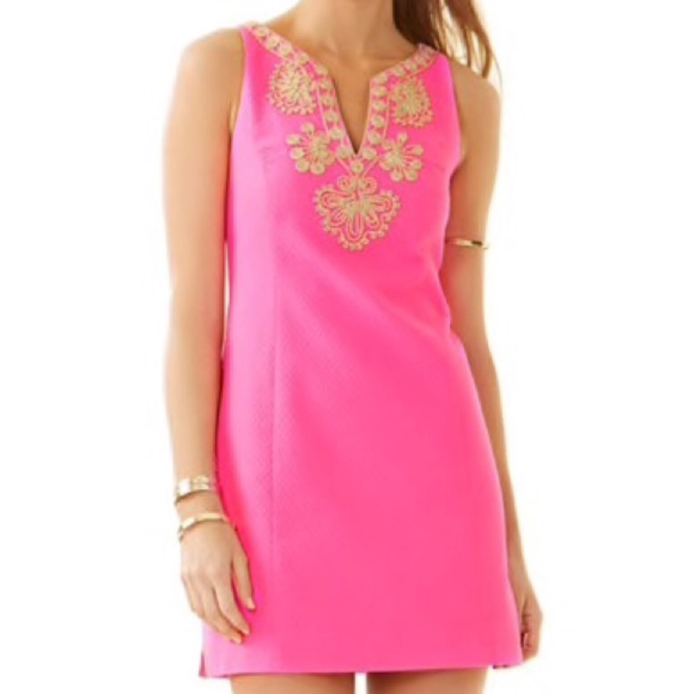 Lilly Pulitzer Gabby Shift Dress, Pop Pink